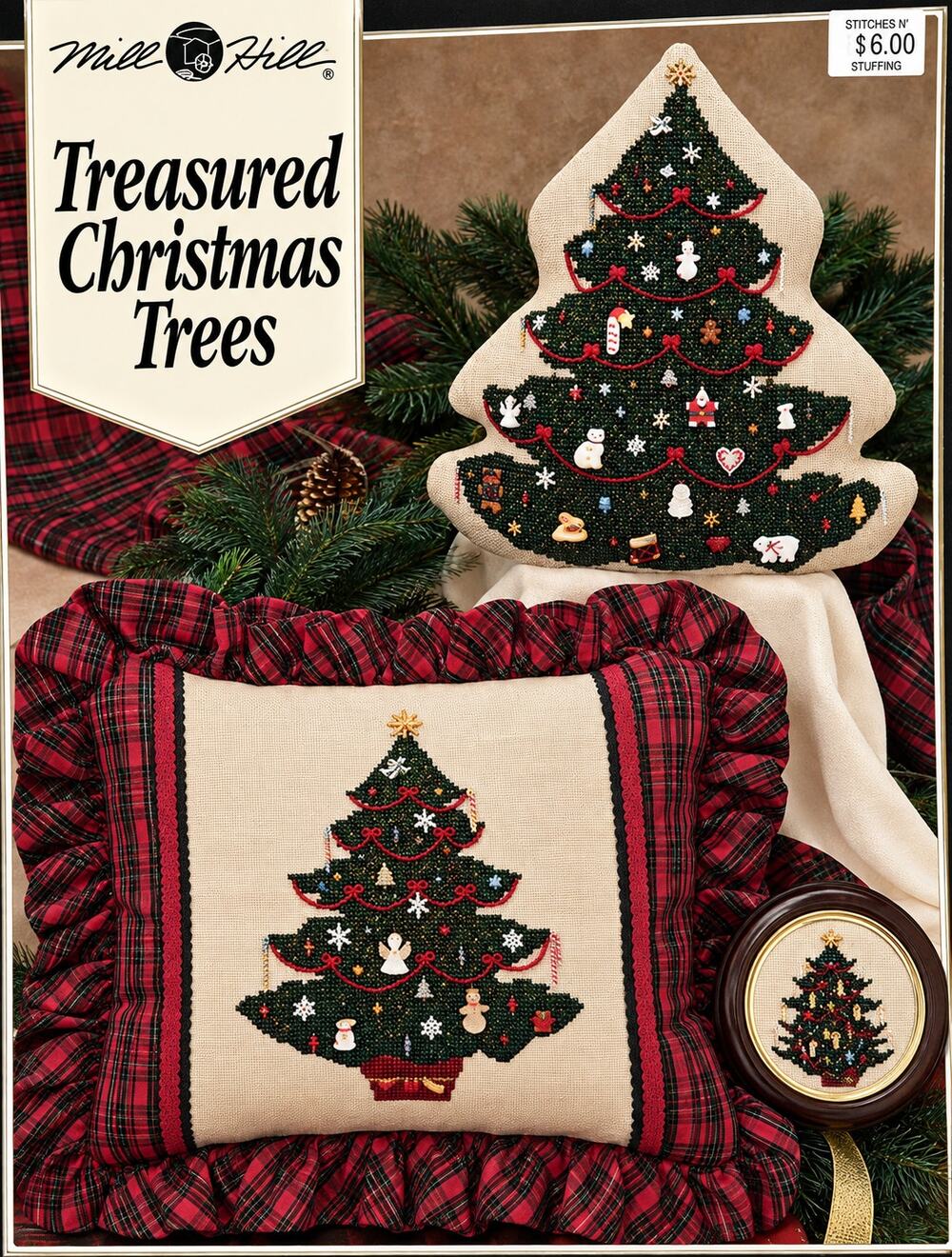 Mill Hill 1996 Treasured Christmas Trees Cross Stitch Pattern Book
